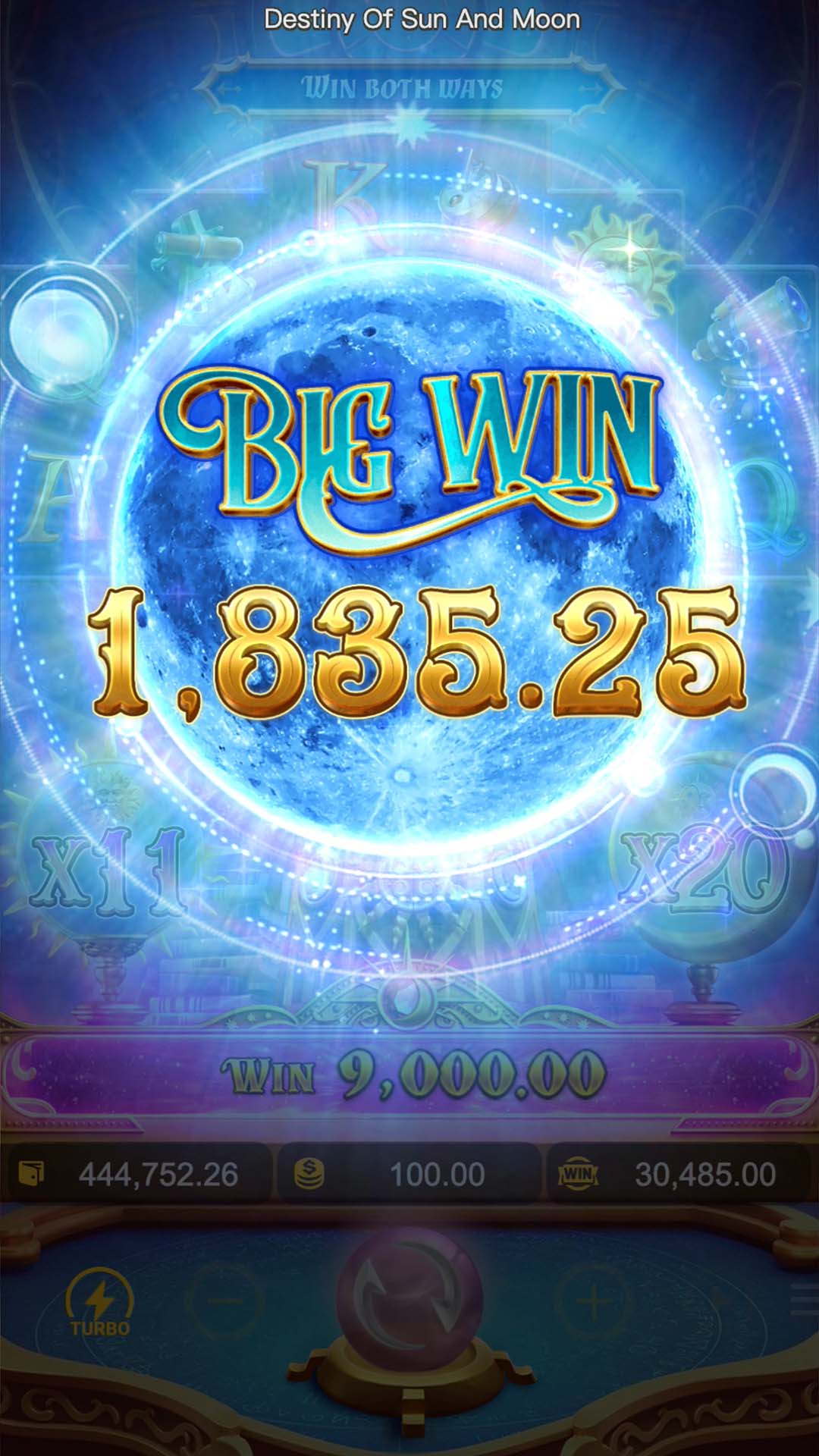 destiny of sun and moon big win